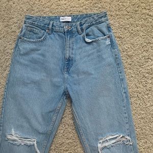 NWOT zara mom jeans light wash